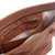 Leather tote, 'Sepia Waves' - Handcrafted Leather Tote in Sepia from Peru (image 2d) thumbail