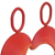 Steel sculpture, 'Our Heart in Red' - Abstract Steel Heart Sculpture in Red from Peru (image 2e) thumbail