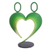 Steel sculpture, 'Our Heart in Green' - Abstract Steel Heart Sculpture in Green from Peru (image 2a) thumbail