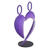 Steel sculpture, 'Our Heart in Purple' - Abstract Steel Heart Sculpture in Purple from Peru (image 2c) thumbail