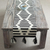 Wool table runner, 'Diamond Illusion' - Diamond Motif Wool Table Runner in Black and Antique White (image 2) thumbail