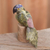 Gemstone sculpture, 'Curious Parrot' - Gemstone Parrot Sculpture Crafted in Peru (image 2b) thumbail