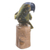 Gemstone sculpture, 'Curious Parrot' - Gemstone Parrot Sculpture Crafted in Peru (image 2c) thumbail
