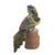 Gemstone sculpture, 'Curious Parrot' - Gemstone Parrot Sculpture Crafted in Peru (image 2d) thumbail