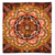 Wandteppich aus Wolle - Handgewebter Mandala-Wandteppich aus Wolle in Braun aus Peru