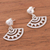 Sterling silver dangle earrings, 'Mascapaicha' - Pre-Hispanic Sterling Silver Dangle Earrings from Peru