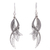 Sterling silver filigree dangle earrings, 'Dark Windswept' - Sterling Silver Filigree Dangle Earrings Crafted in Peru