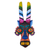 Ceramic mask, 'Age-Old Devil' - Colorful Ceramic Devil Mask from Peru