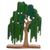Holzskulptur „Trauerweide“ – Trauerweidenbaumskulptur aus Peru