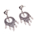 Rose quartz chandelier earrings, 'Heart Festival' - Rose Quartz Chandelier Earrings Crafted in Peru (image 2c) thumbail