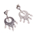 Rose quartz chandelier earrings, 'Heart Festival' - Rose Quartz Chandelier Earrings Crafted in Peru (image 2d) thumbail