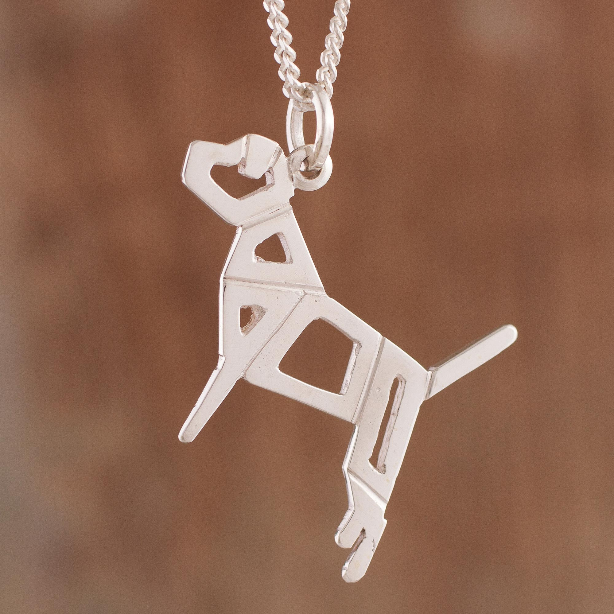 sterling silver dog pendants