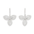 Sterling silver filigree dangle earrings, 'Mystic Clover' - Sterling Silver Clover Filigree Dangle Earrings from Peru thumbail