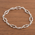 Sterling silver link bracelet, 'Intertwined Links' - Sterling Silver Link Bracelet from Peru (image 2) thumbail