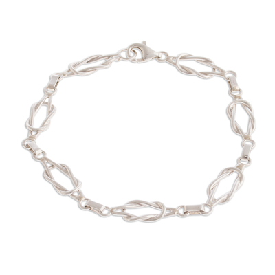 Sterling Silver Link Bracelet from Peru