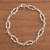 Sterling silver link bracelet, 'Intertwined Links' - Sterling Silver Link Bracelet from Peru