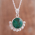 Chrysocolla pendant necklace, 'Bauble Delight' - Natural Chrysocolla Pendant Necklace from Peru (image 2) thumbail