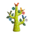 Ceramic sculpture, 'Green Tree of Doves' - Hand-Painted Ceramic Dove Tree Sculpture in Green from Peru (image 2a) thumbail