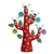 Ceramic sculpture, 'Red Tree of Doves' - Hand-Painted Ceramic Dove Tree Sculpture in Red from Peru (image 2a) thumbail