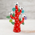 Ceramic sculpture, 'Red Tree of Doves' - Hand-Painted Ceramic Dove Tree Sculpture in Red from Peru (image 2b) thumbail