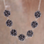 Hematite pendant necklace, 'Gleaming Clusters' - Sterling Silver Hematite Cluster Pendant Necklace from Peru (image 2) thumbail