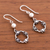 Sterling silver dangle earrings, 'Elegant Warrior' - Tribal Sterling Silver Dangle Earrings from Peru (image 2b) thumbail