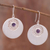 Amethyst filigree dangle earrings, 'Mystic Windows' - Amethyst Filigree Dangle Earrings from Peru (image 2) thumbail