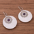 Amethyst filigree dangle earrings, 'Mystic Windows' - Amethyst Filigree Dangle Earrings from Peru (image 2b) thumbail