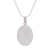 Chrysocolla pendant necklace, 'Lovely Lagoon' - Oval Chrysocolla Set in Sterling Silver Pendant Necklace (image 2c) thumbail