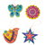 Ceramic ornaments, 'Multicolored Nature' (set of 4) - Assorted Hand-Painted Ceramic Ornaments from Peru (Set of 4) (image 2a) thumbail