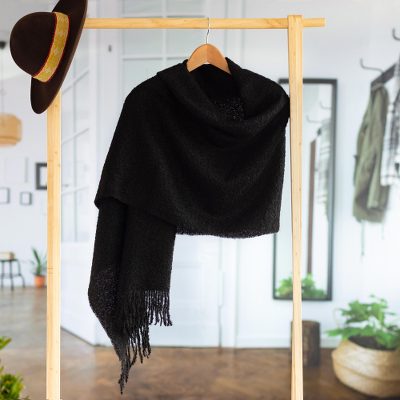 Andean Comfort in Black' NOVICA Black Alpaca Wool Throw Blanket Andean Comfort in Black' NOVICA Black Alpaca Wool Throw Blanket