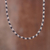 Sterling silver beaded necklace, 'Infinite Choices' - Combination Finish Sterling Silver Beaded Necklace from Peru (image 2) thumbail