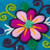 Alpaca blend coin purse, 'Floral Keeper in Turquoise' - Embroidered Floral Turquoise Alpaca Blend Coin Purse (image 2f) thumbail
