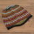 Alpaca blend knit hat, 'Bright Diamonds' - White and Multicolored Alpaca Blend Knit Hat from Peru (image 2b) thumbail