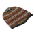 Alpaca blend knit hat, 'Bright Diamonds' - White and Multicolored Alpaca Blend Knit Hat from Peru (image 2c) thumbail