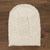 100% alpaca knit hat, 'Alabaster Diamonds' - 100% Alpaca Knit Hat in Alabaster from Peru thumbail
