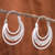 Sterling silver filigree hoop earrings, 'Artisanal Crescent Moons' - Sterling Silver Filigree Hoop Earrings from Peru (image 2) thumbail