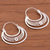 Sterling silver filigree hoop earrings, 'Artisanal Crescent Moons' - Sterling Silver Filigree Hoop Earrings from Peru (image 2b) thumbail