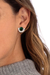 Chrysocolla button earrings, 'Bauble Delight' - Circular Chrysocolla Button Earrings from Peru