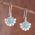 Opal dangle earrings, 'Bauble Delight' - Round Opal Dangle Earrings Crafted in Peru (image 2) thumbail