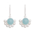 Opal dangle earrings, 'Bauble Delight' - Round Opal Dangle Earrings Crafted in Peru thumbail