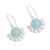 Opal dangle earrings, 'Bauble Delight' - Round Opal Dangle Earrings Crafted in Peru (image 2c) thumbail