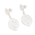 Sterling silver filigree dangle earrings, 'Drops of Autumn' - Leaf-Shaped Sterling Silver Filigree Dangle Earrings