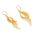 Filigrane Ohrhänger aus vergoldetem Sterlingsilber - Filigrane Ohrhänger aus 24 Karat vergoldetem Sterlingsilber