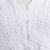 Baumwollbluse - Weiße Bluse mit Knopfleiste vorne, Lilie der Inkas