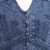 Chambray blouse, 'Lily of The Incas' - Lily of The Incas Button-Front Chambray Blue Blouse (image 2h) thumbail