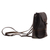 Leather backpack, 'Machu Picchu Journey' - Handcrafted Leather Backpack in Black from Peru (image 2c) thumbail