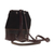 Leather and suede backpack, 'Mountain Journey' - Leather and Suede Backpack Crafted in Peru (image 2d) thumbail