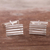 Gemelos de plata esterlina - Gemelos rectangulares de plata esterlina de Perú