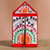 Retablo, 'Expression of Love' - Hand-Painted Marriage-Themed Retablo from Peru (image 2b) thumbail